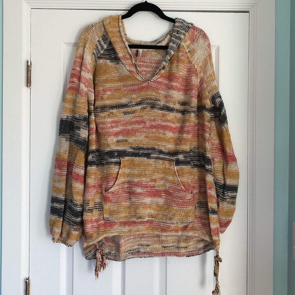 Free People Oversized Lightweight Beach Hoodie